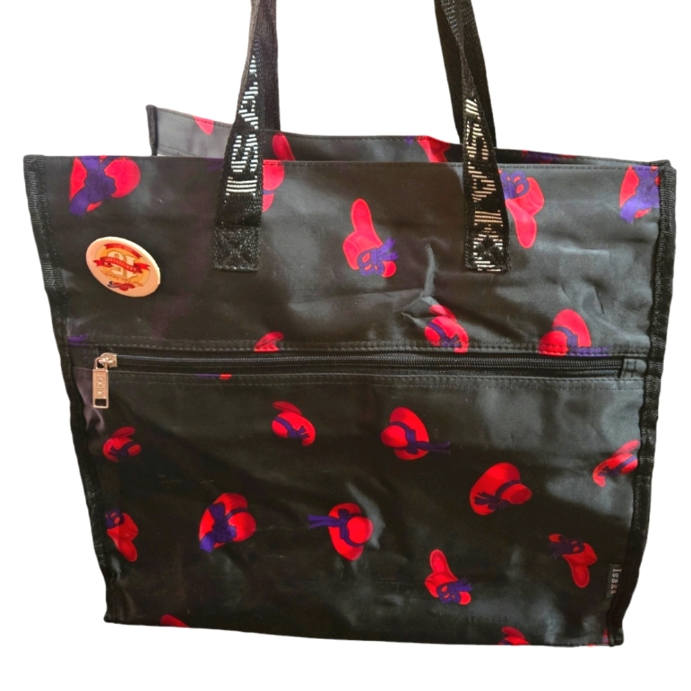 ``RH25227 Black Red Hat Lady Tote